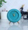 Contemporary Turquoise Stone Table Clock