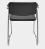 Contract Leatherette Arm Guest Chair in Black Colour