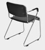 Contract Leatherette Arm Guest Chair in Black Colour