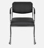 Contract Leatherette Arm Guest Chair in Black Colour