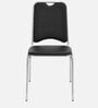 Contract Metal Guest Chair in Black & Chrome Colour