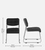 Contract Metal Guest Chair in Black Colour