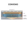 Convenio Queen Bed 78x60x4 Foam Mattress (Free Pillows with Bedsheet)