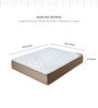 Convenio Queen Bed 78x60x4 Foam Mattress (Free Pillows with Bedsheet)
