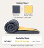 Grey & Yellow 200 GSM Reversible Comforter