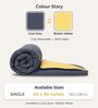 Grey & Yellow 200 GSM Reversible Comforter