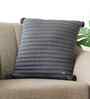 Cool Grey & Dark Grey Melange 100% Cotton Aydin 18X18 Inches Knitted Cushion Cover