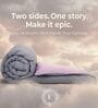 Grey & Pink 200 GSM Reversible Comforter