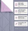 Grey & Pink 200 GSM Reversible Comforter