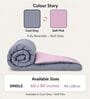 Grey & Pink 200 GSM Reversible Comforter