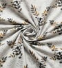 Cool Grey Metro 186 TC Cotton King Bedsheet With 2 Pillow Covers