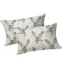 Cool Grey Metro 186 TC Cotton King Bedsheet With 2 Pillow Covers