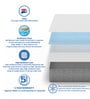 Cool Premium Queen Bed In a Box HR and Gel Memory Foam Mattress 72x48x6 Inches