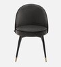 Cooper Fabric Dining Chair in Black Colour