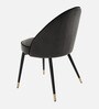 Cooper Fabric Dining Chair in Black Colour