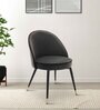 Cooper Fabric Dining Chair in Black Colour
