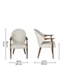 Cooper Ash wood Dining Chairs In Ivory Colour (Set Of 2 )