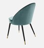 Cooper Fabric Dining Chair in Turkis Blue Colour