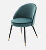 Cooper Fabric Dining Chair in Turkis Blue Colour