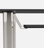 Cooper Glass Top 6 Seater Dining Table in Black Colour