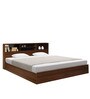 Copal Queen size Bed with Box Storage in Teak Finish