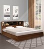 Copal Queen size Bed with Box Storage in Teak Finish