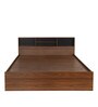 Copal Queen size Bed with Box Storage in Teak Finish