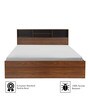 Copal Queen size Bed with Box Storage in Teak Finish