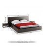 Copenhagen Appealing Queen Size Bed with Two Bedside Tables