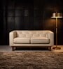 Copenhagen Leatherette 2 Seater Sofa in Beige Color