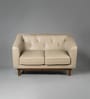 Copenhagen Leatherette 2 Seater Sofa in Beige Color