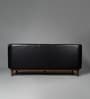 Copenhagen Leatherette 3 Seater Sofa in Black Color