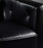Copenhagen Leatherette 3 Seater Sofa in Black Color