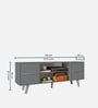 Copenhagen TV Console In Grey Finish