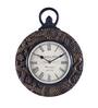 Copper & Black Wood Traditional Wall Clock
