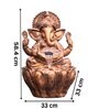Copper 2ft Lotus Ganesha Water Fountain