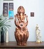 Copper 2ft Lotus Ganesha Water Fountain