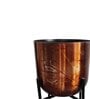 Copper Antique Metal 13.38 Inch Vintage Modern Edge Planter