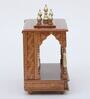 Copper Colored Wood Wall Mounted Mandir Without Door