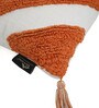 Copper Woven Cotton 16 x 16 Inches Cushion Covers (Set of 2)