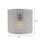 Moby Copper Crystal Flush Mount Wall Light