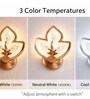 Copper Finish Novelty Wall Light Diya Design Set of 1