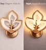 Copper Finish Novelty Wall Light Diya Design Set of 1