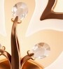 Copper Finish Novelty Wall Light Diya Design Set of 1