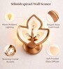 Copper Finish Novelty Wall Light Diya Design Set of 1