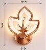 Copper Finish Novelty Wall Light Diya Design Set of 1