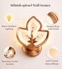 Copper Finish Novelty Wall Light Diya Design Set of 2