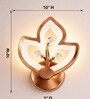 Copper Finish Novelty Wall Light Diya Design Set of 2