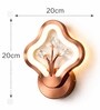 Copper Finish Novelty Wall Light Flower Design Set of 2