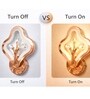 Copper Finish Novelty Wall Light Flower Design Set of 2